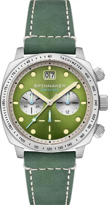 Actual product image Spinnaker SP-5068-06 Men's Watch Hull Chronograph Shire Green 42mm 10ATM (Chronograph)