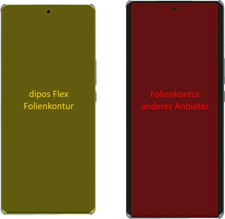 Produktbild Dipos Displayschutzfolie Full-Cover 3D (2 Stück, Honor 60 Pro)