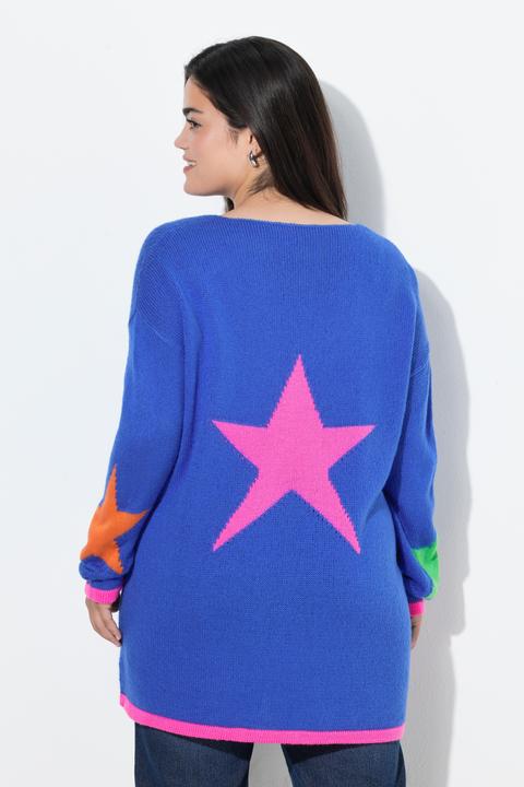 Produktbild Angel of Style Pullover, Loose Fit, Neon Rückenstern (58)