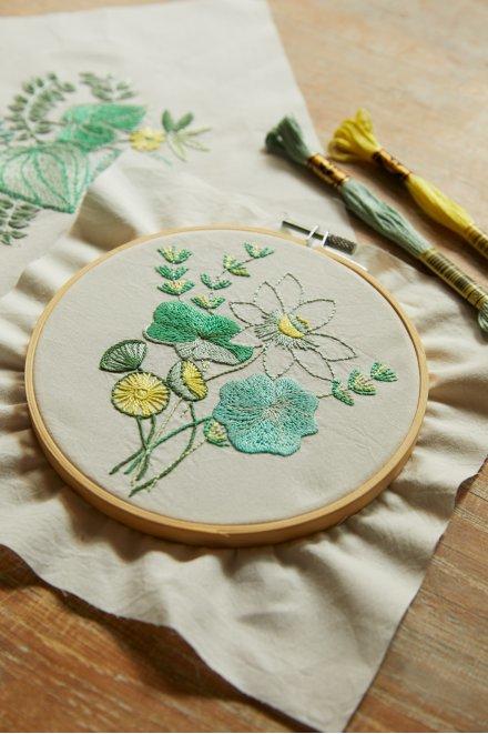 Actual product image DMC Stickset Mindful Making Duo Water Plants, Ø 15.7 cm