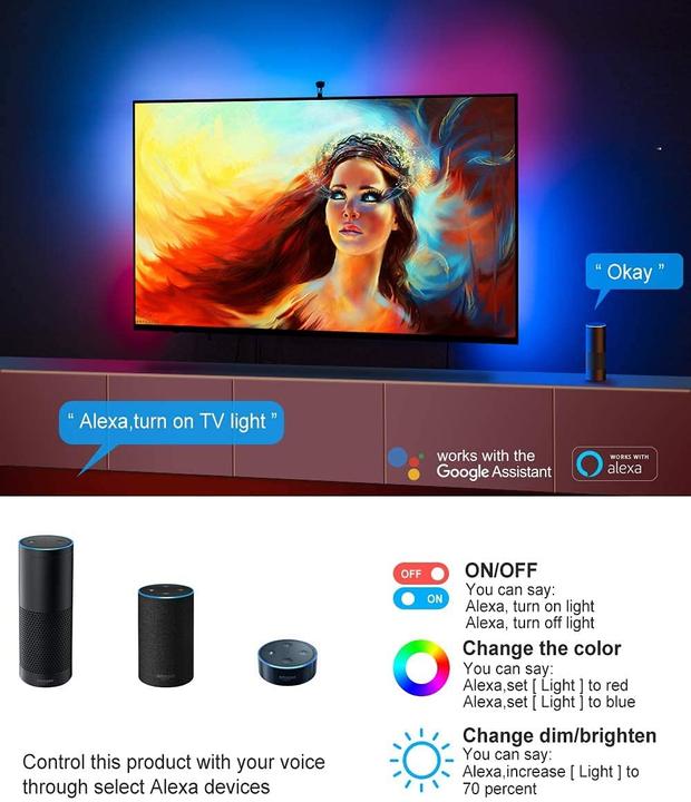 Image du produit Govee Rétroéclairage LED pour TV (Blanc, 260 cm, Intérieur)