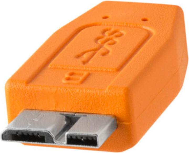 Actual product image Tether Tools USB-C 3.0 Kabel, USB-C / Micro-B, 9.4m gerade zu gerade, 9.4 m, Orange (9.40 m, USB 3.2 Gen 1)