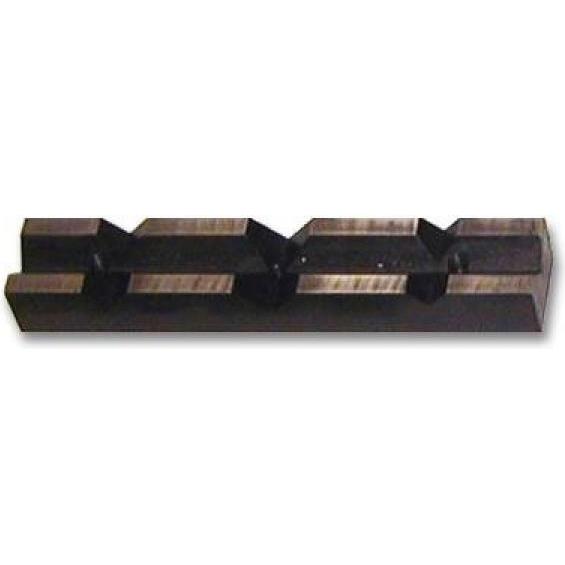 Elmag, Schraubstock + Zwinge, - Prismen-Backe 8" / 200 mm