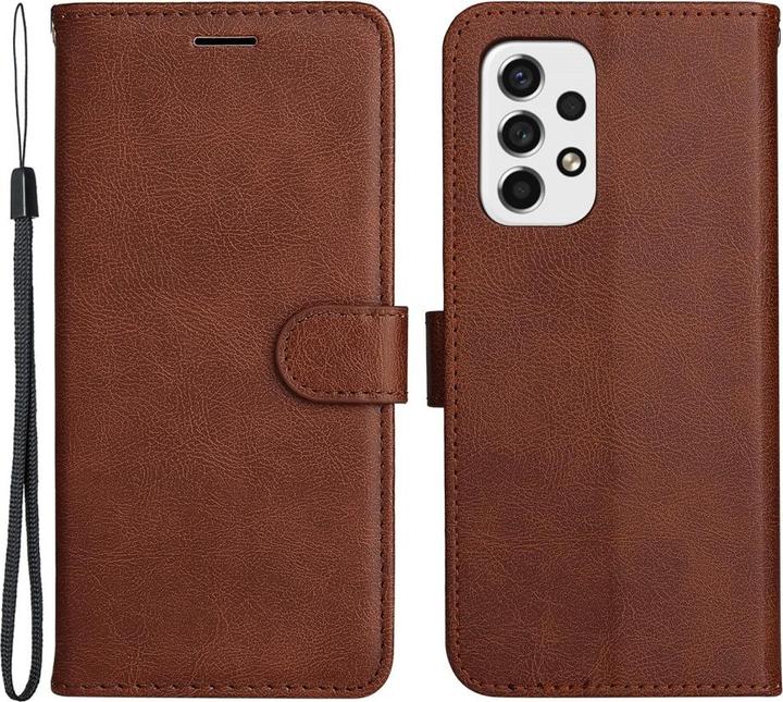 Actual product image Cover-Discount Galaxy A53 5G - leather case cover brown (Samsung Galaxy A53 5G)