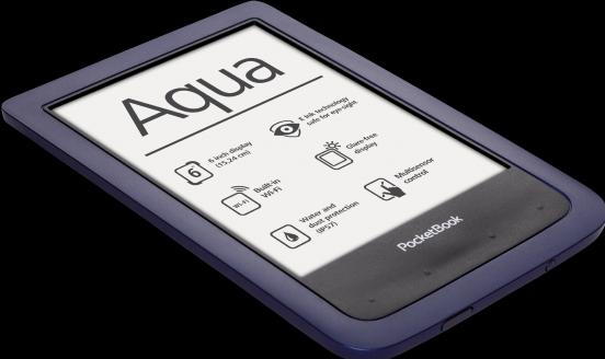 Actual product image PocketBook Aqua (6", 4 GB, Blue)