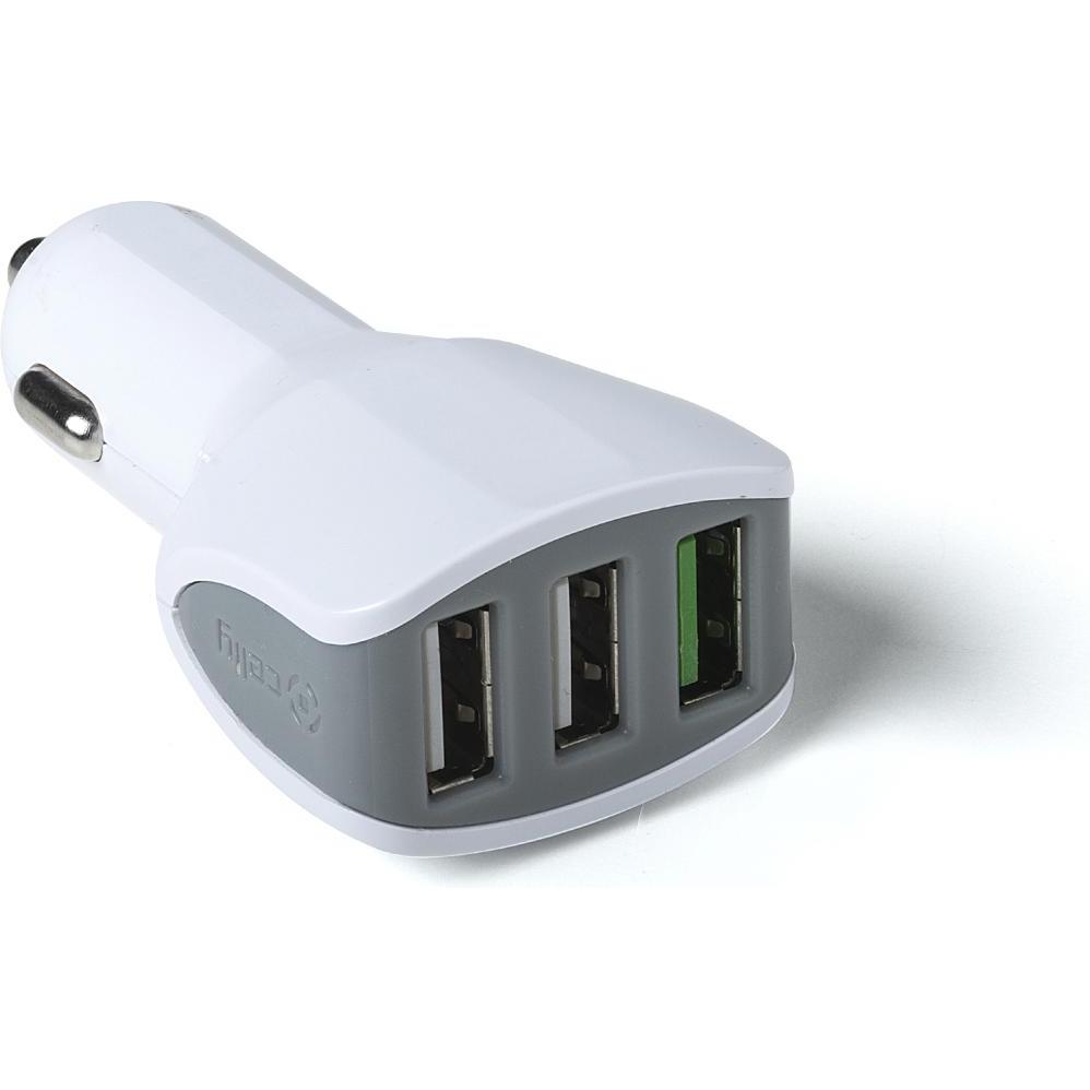 Celly Turbo Car Charger, Auto Adapter, Weiss