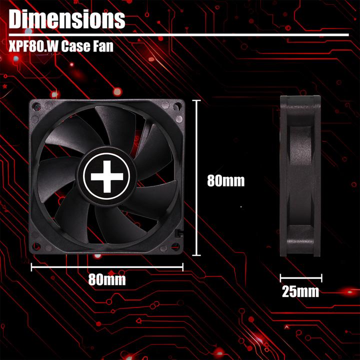 Produktbild Xilence WhiteBox 80 (80 mm, 1x)