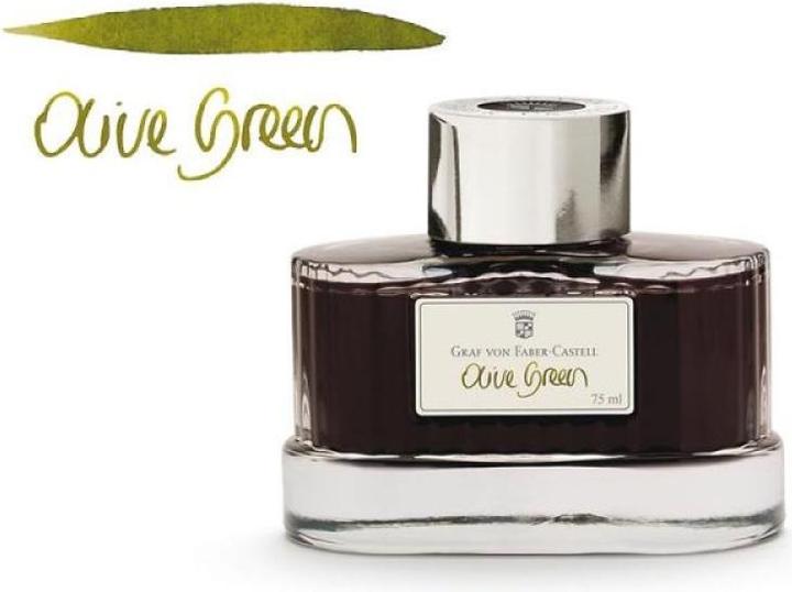 Produktbild Faber-Castell Tintenglas Olive Green 75ml (Grün, 1 Stk.)
