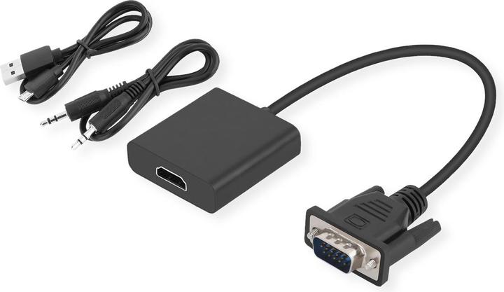 Produktbild Secomp STANDARD Adapterkabel VGA+Audio zu HDMI (0.23 m)