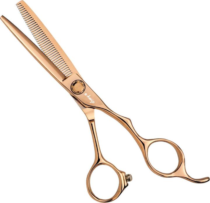 Actual product image E-kwip Kuro Rose Gold modelling scissors (13.97 cm)