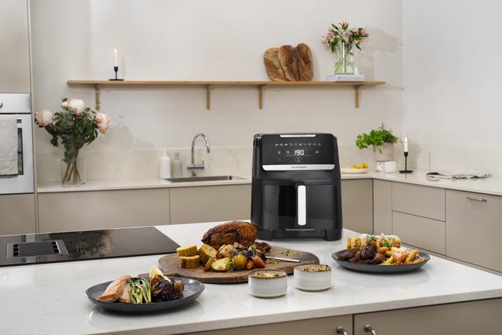 Actual product image OBH Nordica Easy Fry Silence Vision Air Fryer, 7L, black