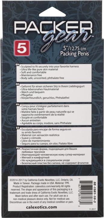 Nährwerte und Zutaten CalExotics Packer Gear 5