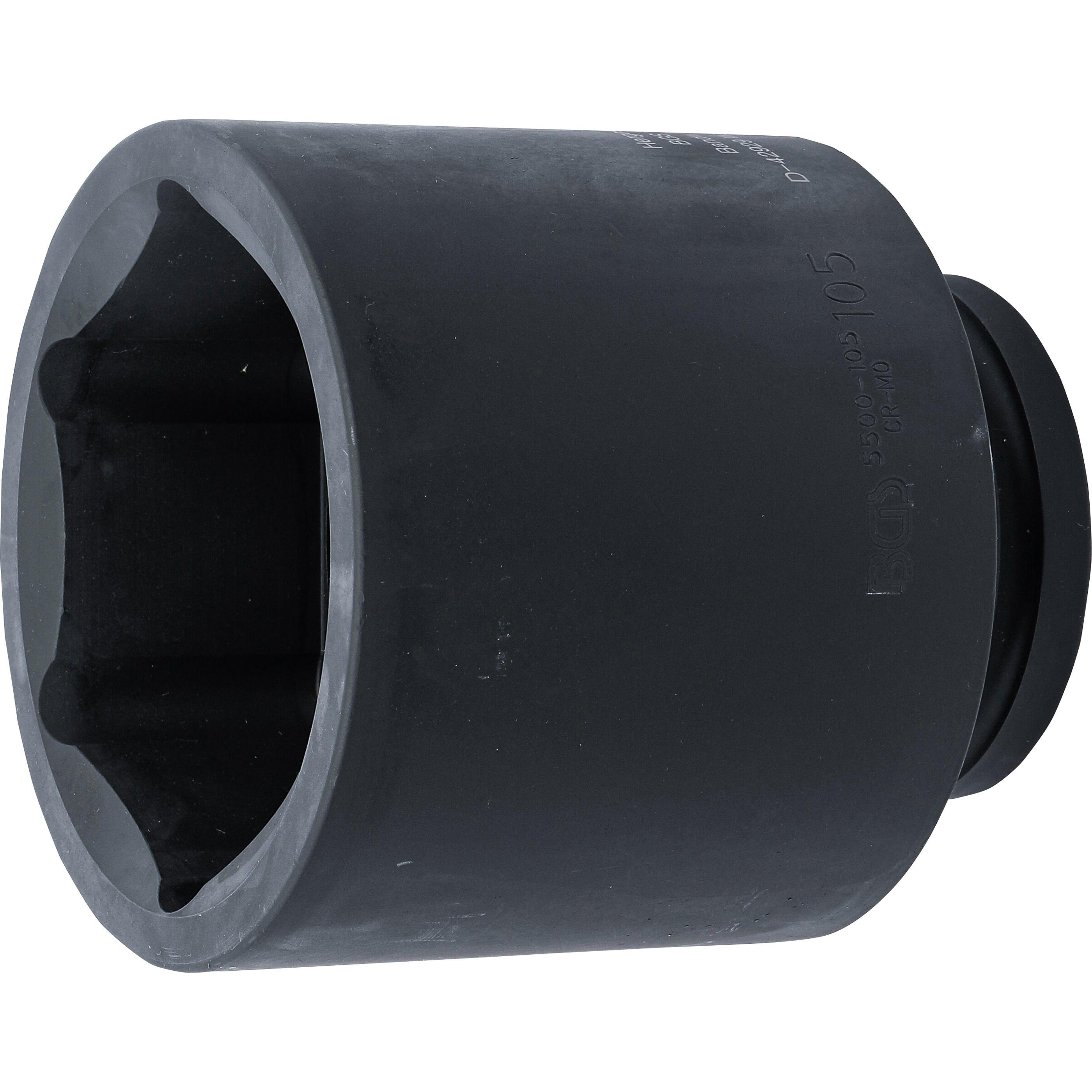 BGS, Steckschlüssel + Stecknuss, Kraft-Steckschlüssel-Einsatz Sechskant, tief Antrieb Innenvierkant 25 mm (1") SW 105 mm...