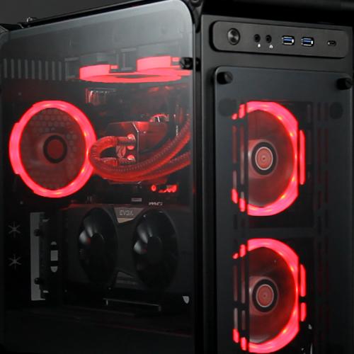 Produktbild Raijintek Iris 12 Rainbow A-RGB LED-Lüfter, 3er Set inkl. Controller (120 mm, 3 x)