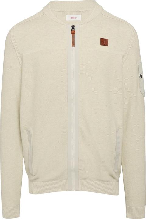 Immagine prodotto S.Oliver Strickjacke Strickjacke aus Fabricmix mit Bomber-Kragen (M)