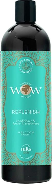 Earthly Body MKS eco WOW Replenish Conditioner & Leave-In Treatment Halcyon Scent 25 Fl Oz (739 ml)