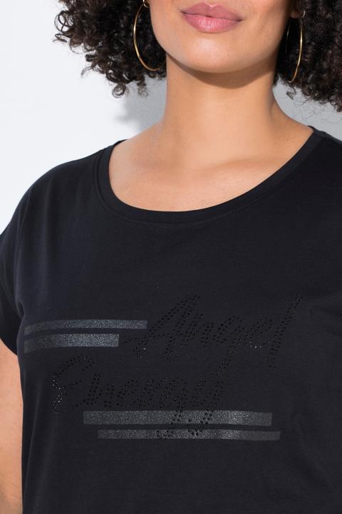 Produktbild Angel of Style Shirtkleid, A-Linie, Jersey, Glitzer-Schriftzug (52)