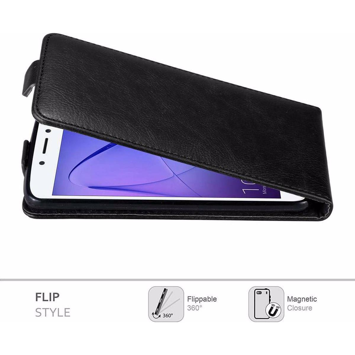 Thumbnail - Cadorabo Flip wie Invisible Cover (Honor 6A), Smartphone Hülle, Schwarz