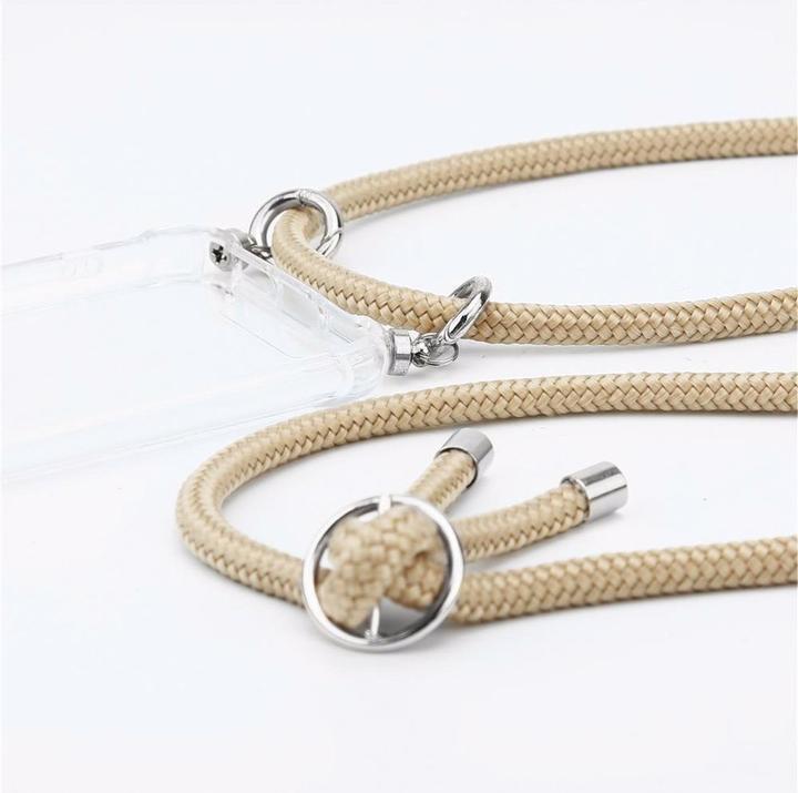 Productafbeelding Cadorabo TPU mobiele telefoon ketting ZILVER cover