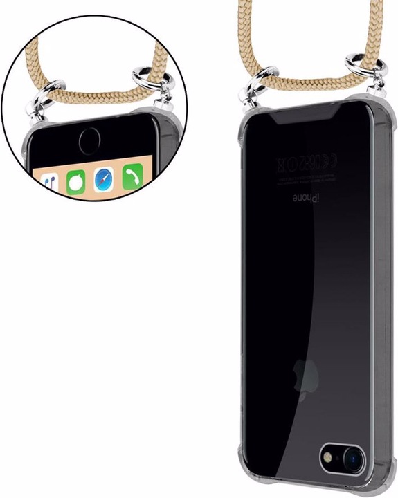Produktbild Cadorabo TPU Handy Kette SILBER Cover