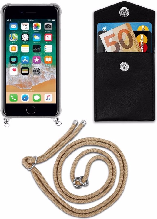 Produktbild Cadorabo TPU Handy Kette SILBER Cover