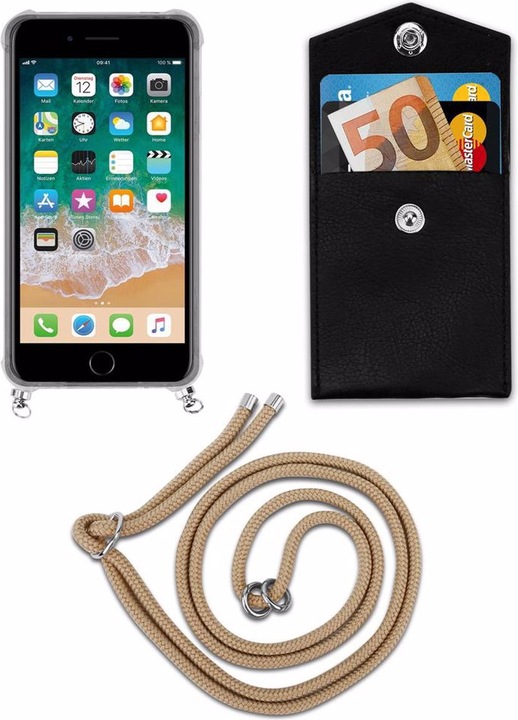 Produktbild Cadorabo TPU Handy Kette SILBER Cover