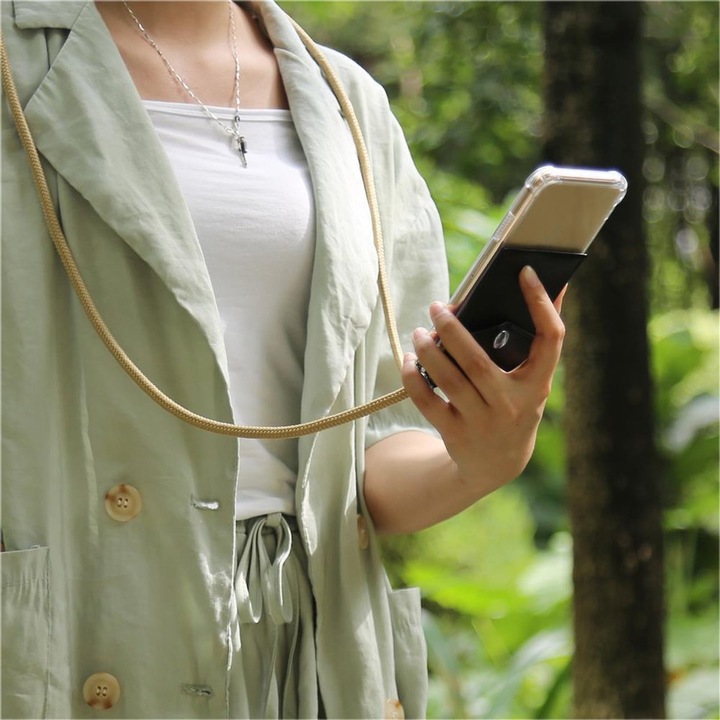 Produktbild Cadorabo TPU Handy Kette SILBER Cover