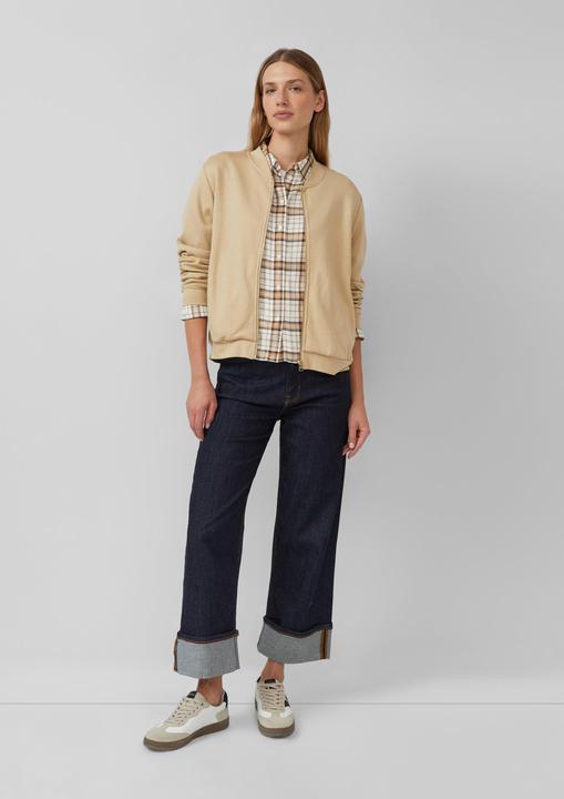 Produktbild s.Oliver Sweatshirt Jacke Weicher Interlock-Blouson mit Eingrifftaschen (36)