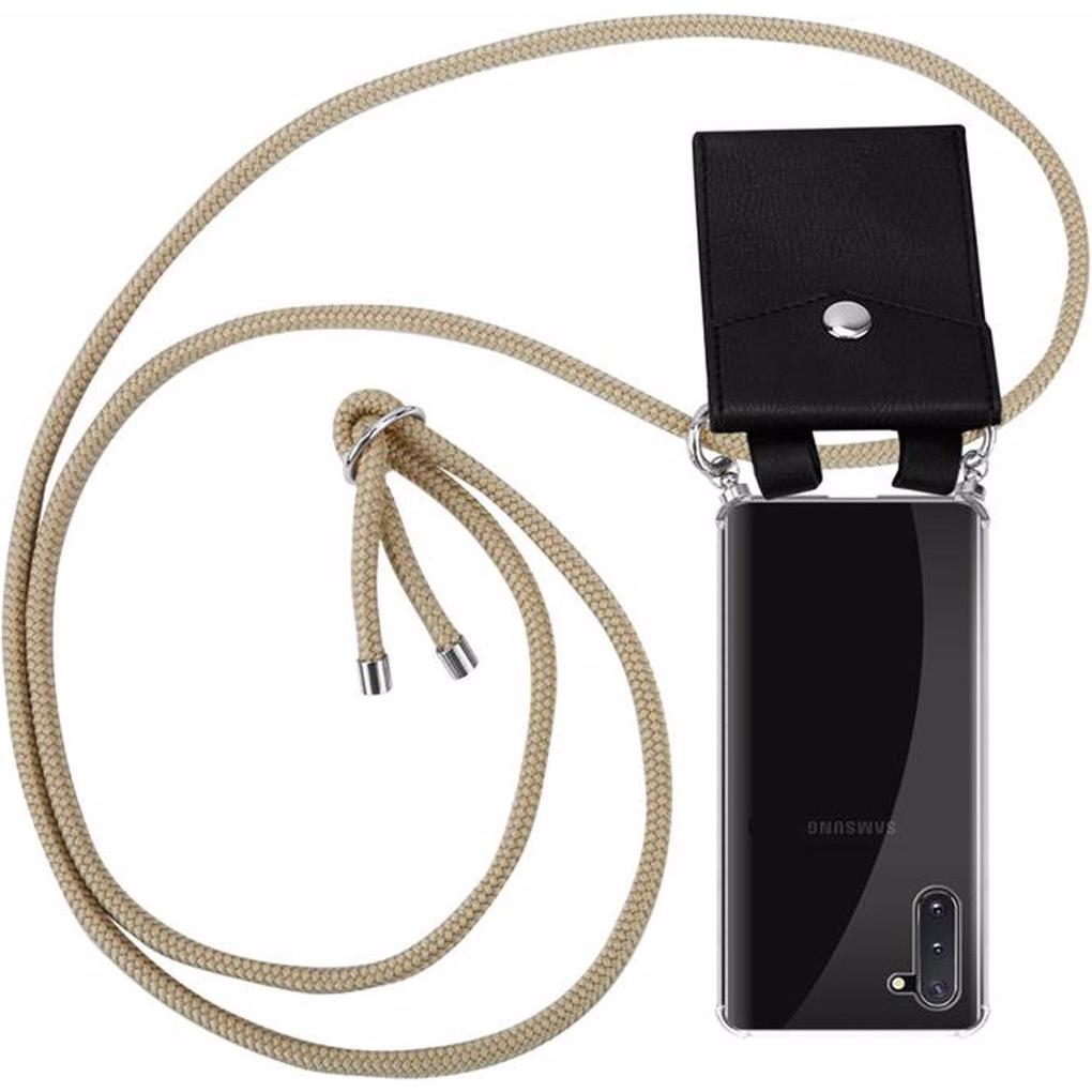 Cadorabo TPU Handy Kette SILBER Cover, Handykette, Braun