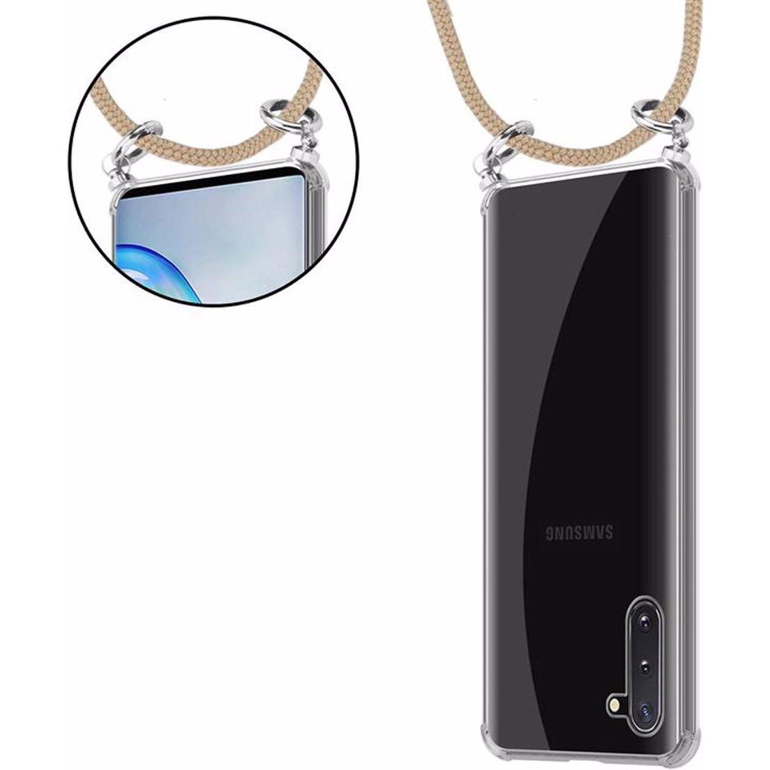 Thumbnail - Cadorabo TPU Handy Kette SILBER Cover, Handykette, Braun