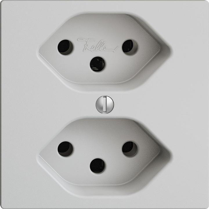Immagine prodotto Feller Presa 2xT13 10A grigio chiaro