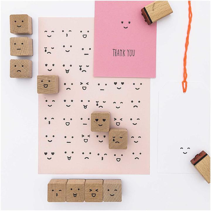 Actual product image Rico Design Motif stamp set Smile Smiley