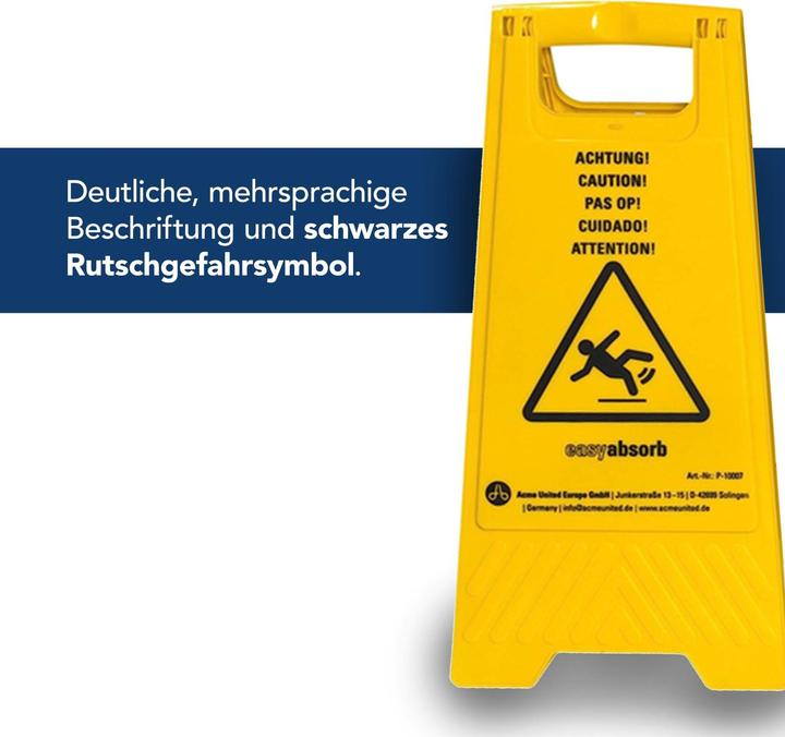 Actual product image Easyabsorb Slip hazard