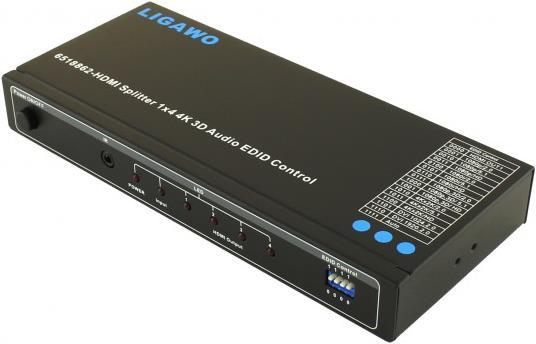 Actual product image Ligawo HDMI splitter 1 input / 4 outputs 4K*2K +EDID
