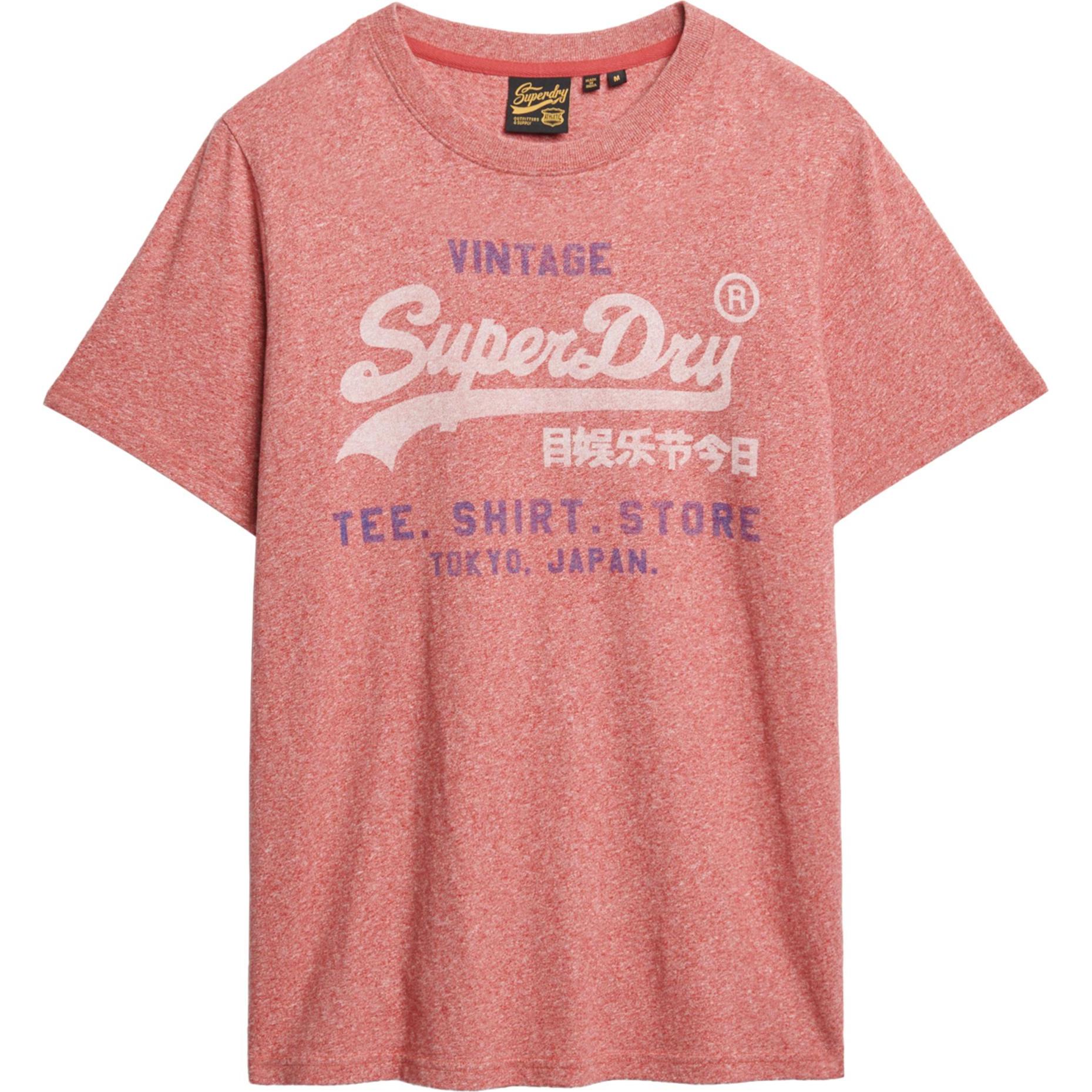 Superdry, Herren, Shirt, VI Classic Relaxed Tee, Rot, (3XL)