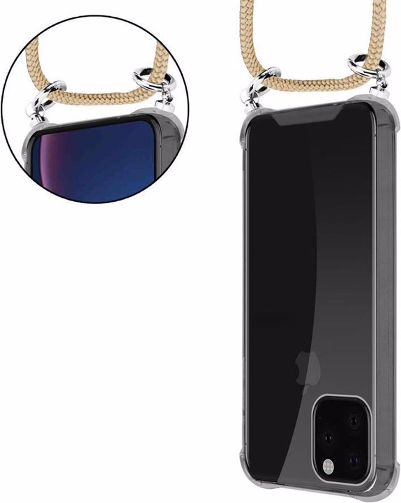 Produktbild Cadorabo TPU Handy Kette SILBER Cover