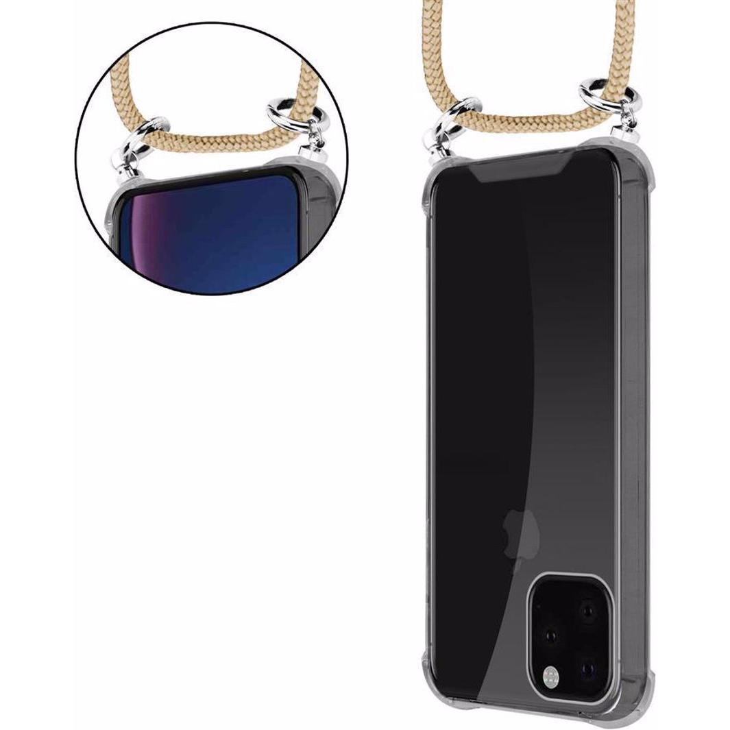 Thumbnail - Cadorabo TPU Handy Kette SILBER Cover, Handykette, Braun