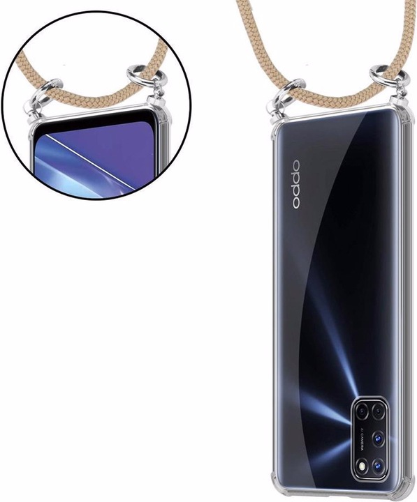 Produktbild Cadorabo TPU Handy Kette SILBER Cover