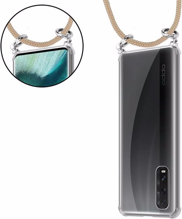 Produktbild Cadorabo TPU Handy Kette SILBER Cover