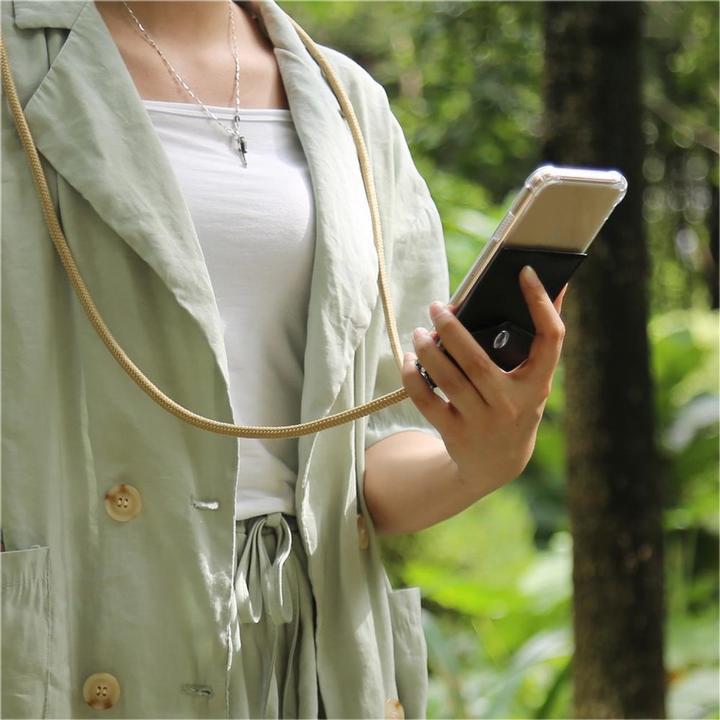 Actual product image Cadorabo TPU Mobile Phone Chain SILVER Cover