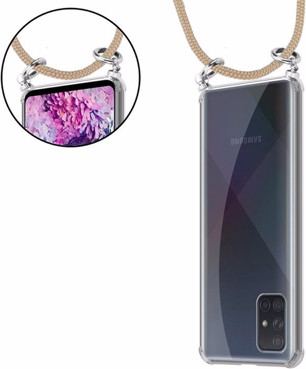 Produktbild Cadorabo TPU Handy Kette SILBER Cover
