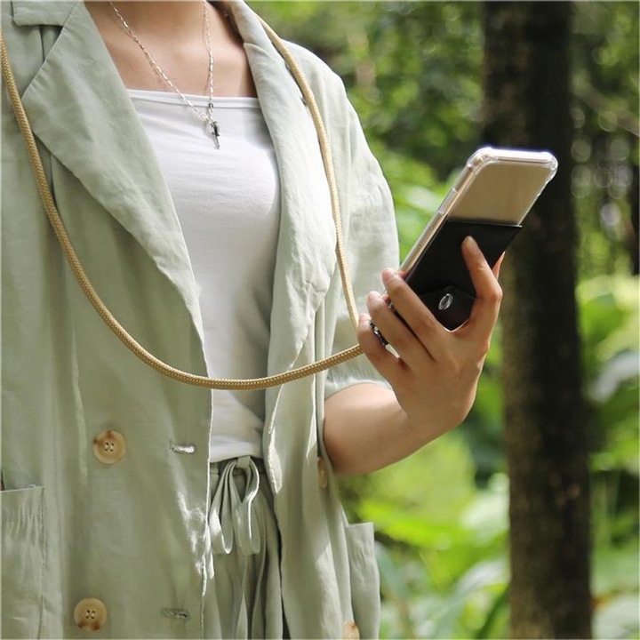 Produktbild Cadorabo TPU Handy Kette SILBER Cover