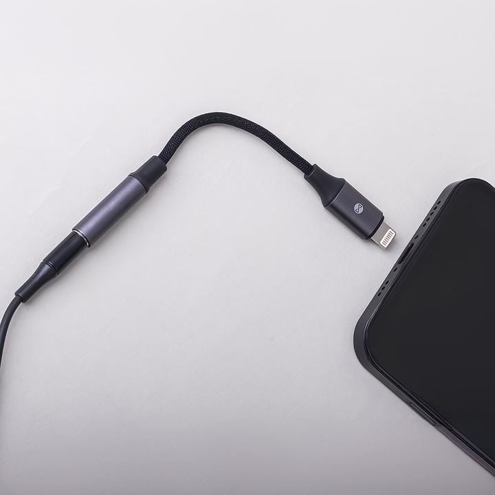 Produktbild Forever Adapter Audio AJL-01 Klinke 3,5 mm - Lightning schwarz (Klinkenadapter)