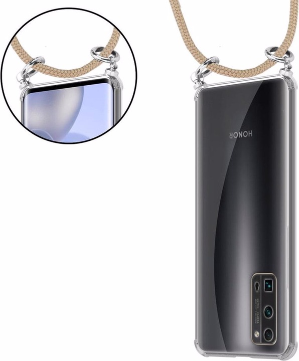 Produktbild Cadorabo TPU Handy Kette SILBER Cover