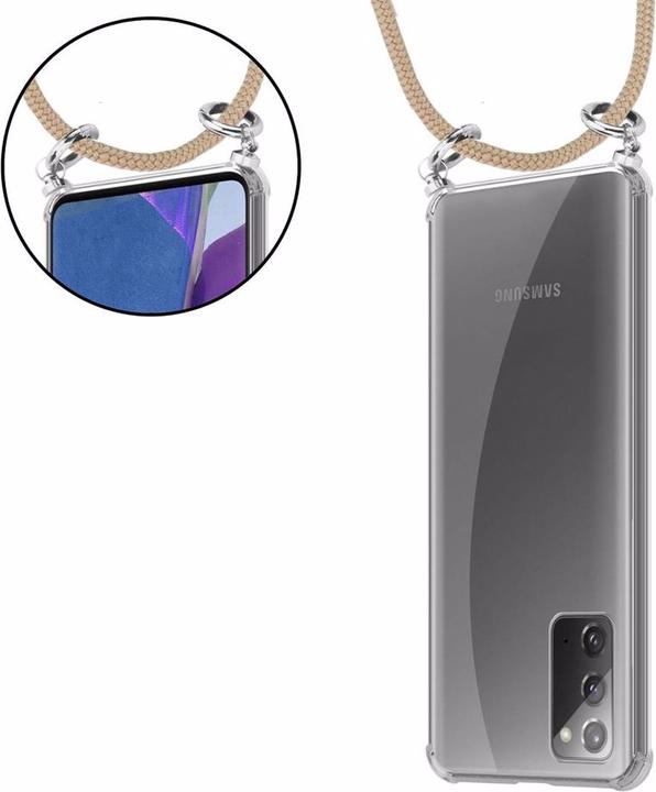 Actual product image Cadorabo TPU Mobile Phone Chain SILVER Cover