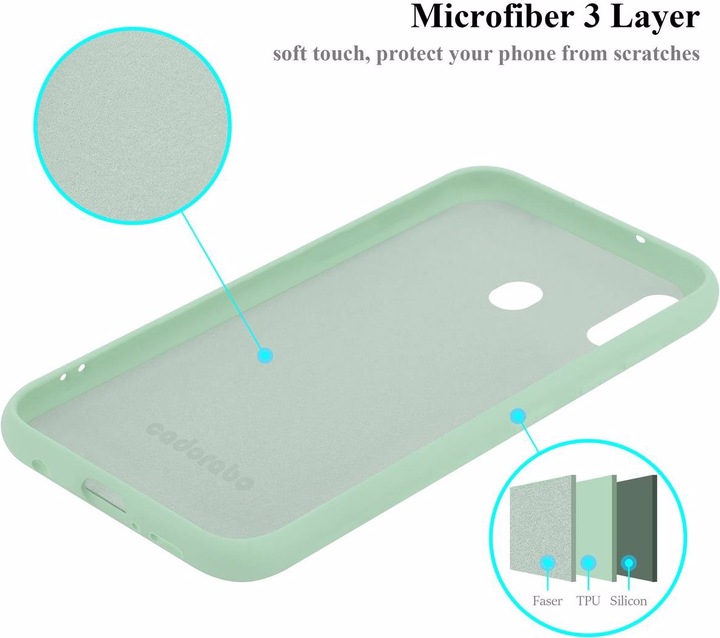 Produktbild Cadorabo TPU Liquid Silicone Case Cover (Samsung Galaxy M20)
