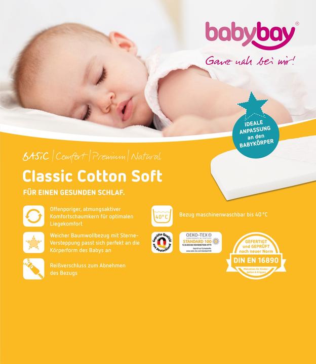 Produktbild Babybay Classic Cotton Soft (81 x 41.5 cm)
