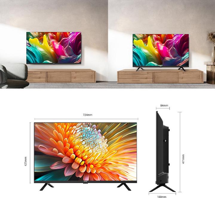 Actual product image Changhong CHiQ L32G7B 32" HD ready Google TV (32", LED, HD ready)