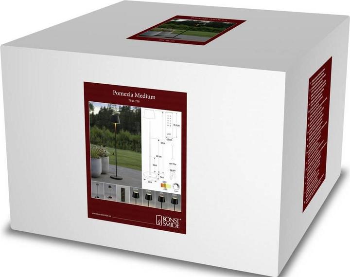 Produktbild Konstsmide Stehleuchte Pomezia Medium USB-Stehleuchte - Schwarz (410 lm)