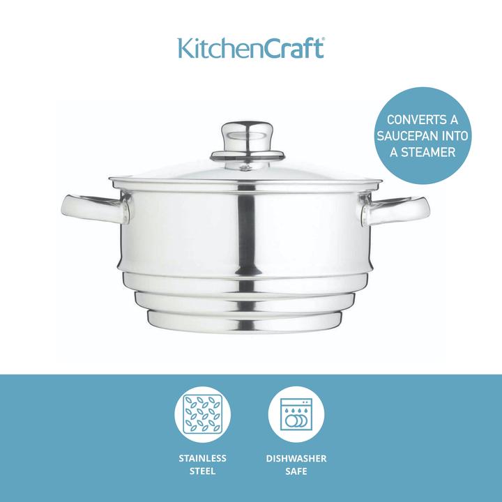 Actual product image Kitchen Craft Steamer (Steam cooker, Stainless steel)